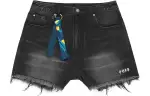 Li Ning Denim Shorts Women's Black Washed Denim Moderate Other