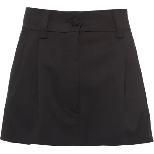 MIU MIU Casual Short Skirts Women's Black