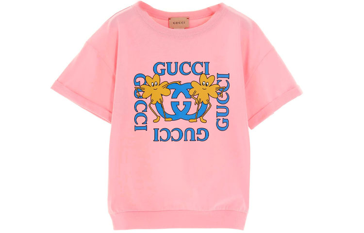 Футболка Gucci Cosmogonie SS23 (розовая)