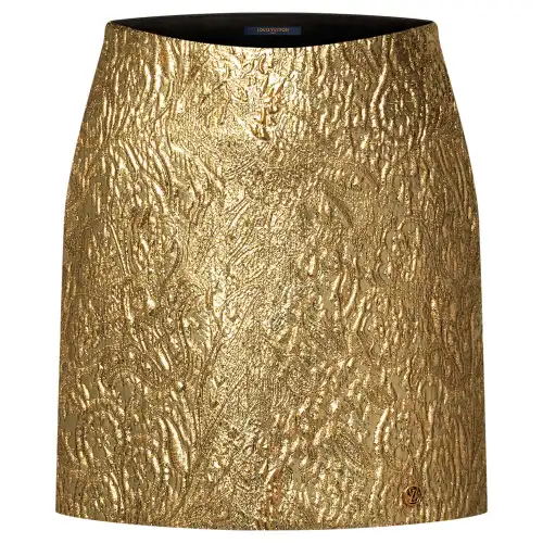 LOUIS VUITTON Floral Jacquard Mini Skirt