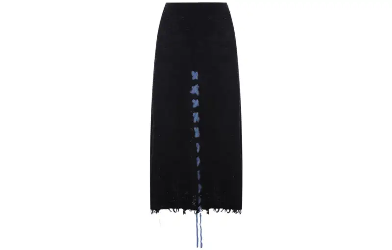 THE ROW Casual Long Skirts Women's Black Mid Length Bodycon Skirt
