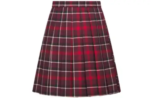 Christian DIOR Checked Pleated Skirt