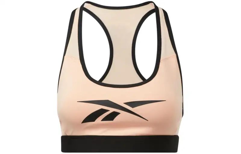 Reebok Lm Lux Racer Pad Bra Sports Underwear Women's Orange