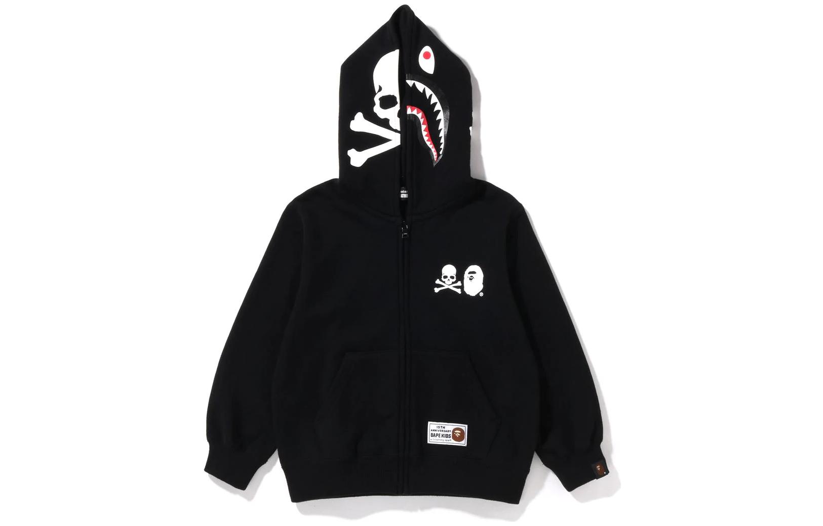 Худи A BATHING APE BAPE KIDS x MMJ (черное)
