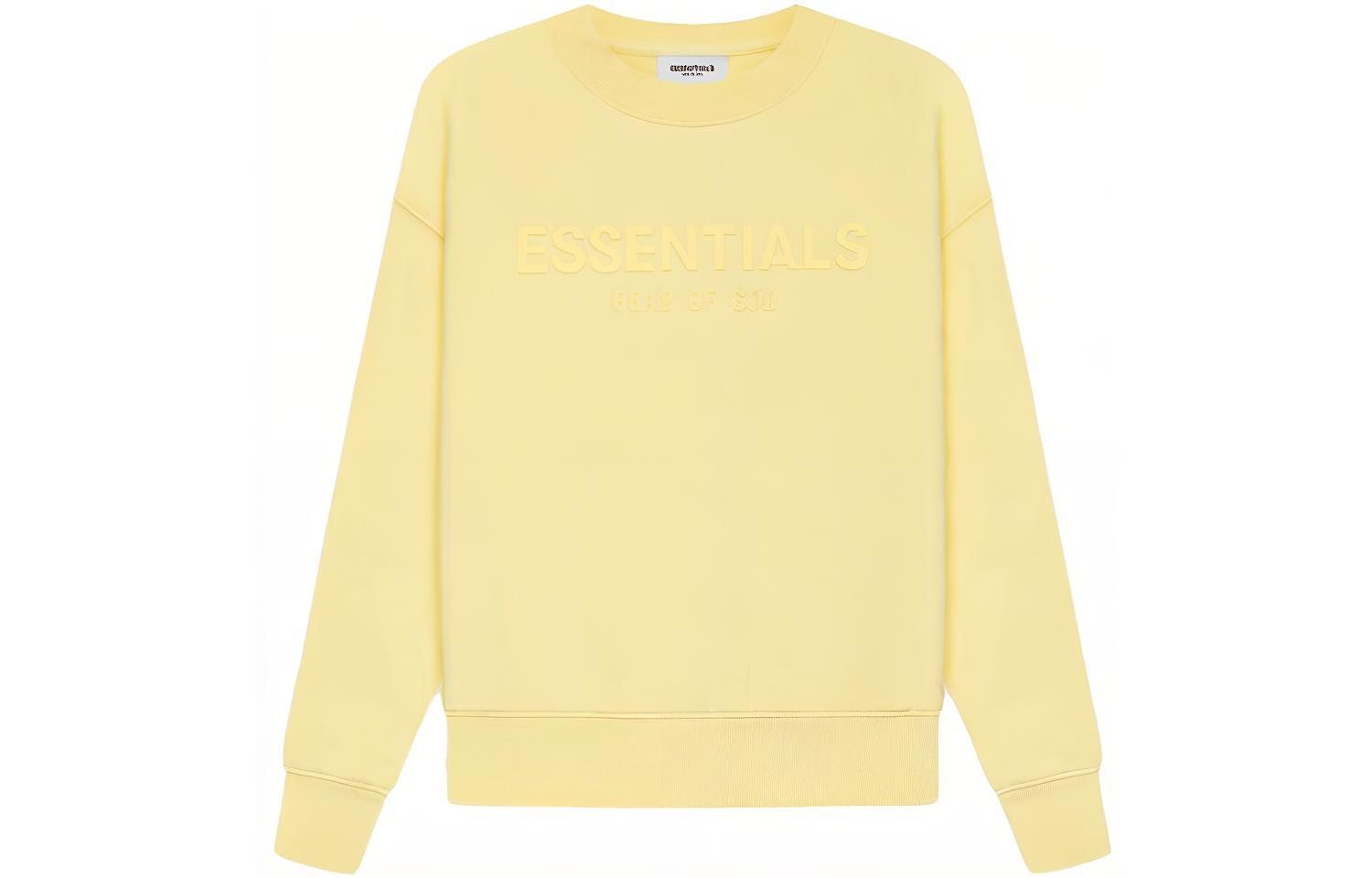 Детский свитшот Fear of God Essentials SS21 Kids Pull-Over Crewneck (лимонно-желтый)