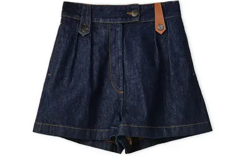 LOEWE FW21 Denim Shorts Women's Blue