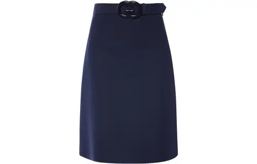GUCCI Casual Long Skirts Women's Navy Blue Mid Length Other