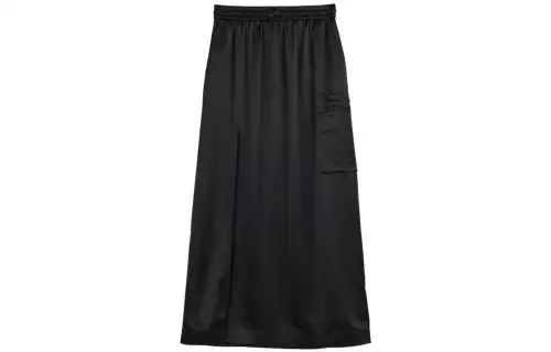 Adidas Originals Y 3 Tech Casual Long Skirts Women's Black Moderate Long Other
