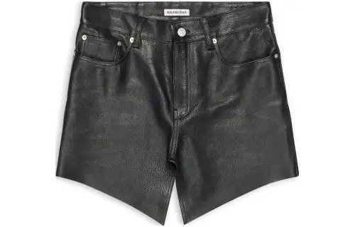 【Previous Season】Cut-up leather miniskirt