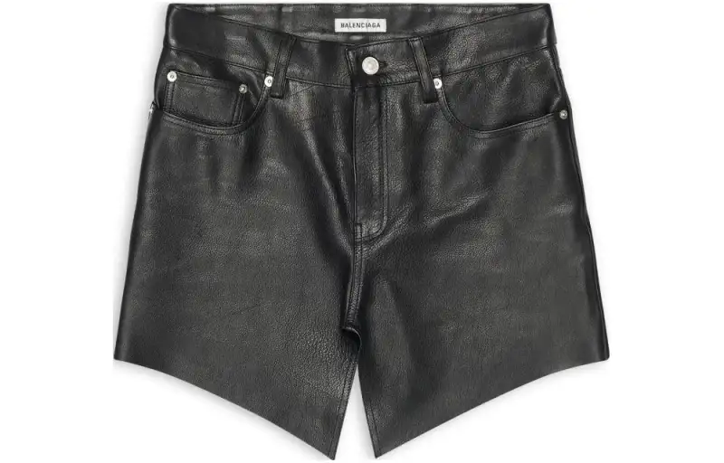 【Previous Season】Cut-up leather miniskirt