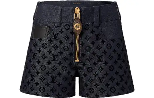 LOUIS VUITTON Denim Shorts Women's Black