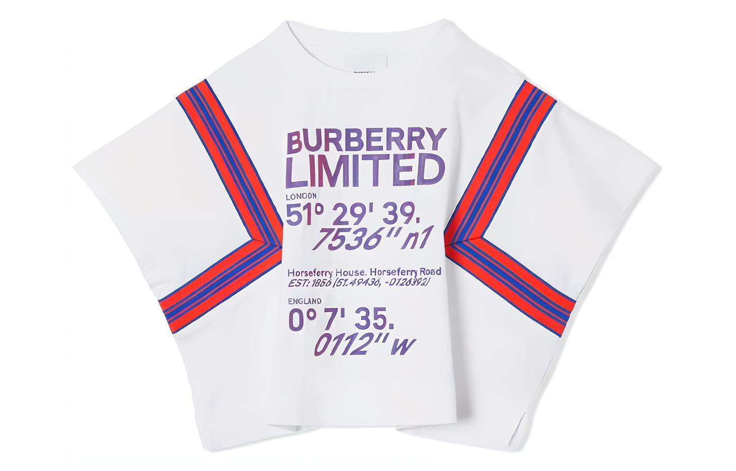 Женская футболка Burberry Logo (белая)
