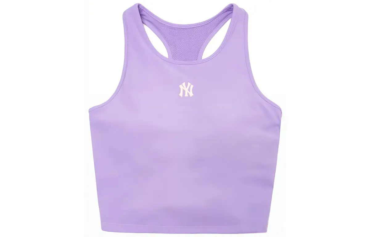 MLB New York Yankees Sleeveless Sports Shirts Women's Purple Racerback