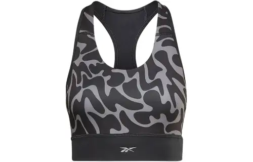 Reebok Run Bra AOP Sports Underwear Women's Black