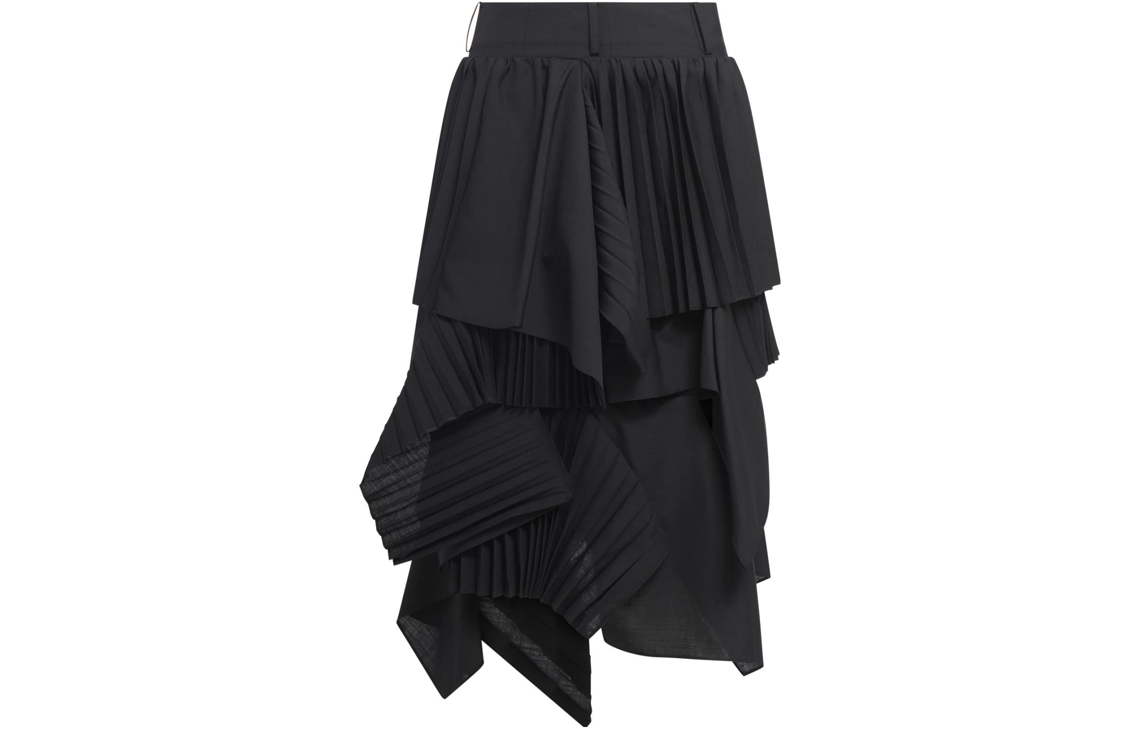 Женская юбка Sacai (черная)