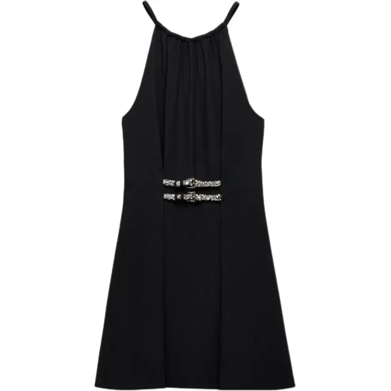 PRADA SS25 Slip Dress Women's Black