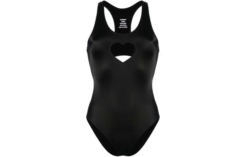 Vetements Heart Cut-Put One Piece Swimsuit