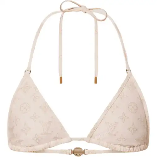 LOUIS VUITTON Mahina Monogram Triangle Bikini Top