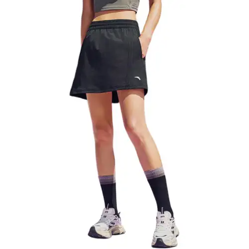 Anta Variety Training Collection Casual Short Skirts Women's Basic Black