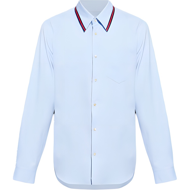 GUCCI Web Stripe Trim Oxford Shirt