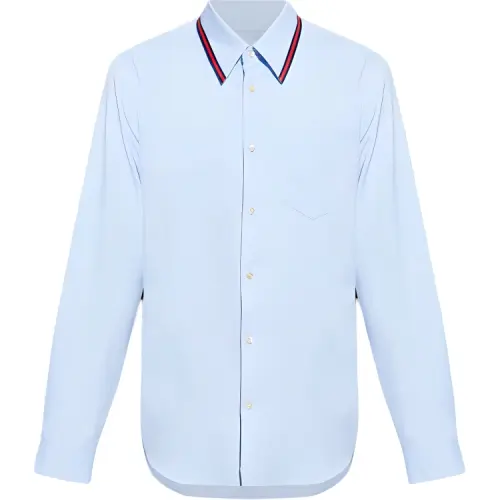 GUCCI Web Stripe Trim Oxford Shirt