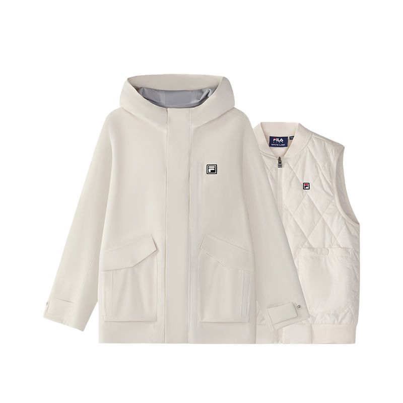 Мужские куртка Fila FILA KIDS WHITE LINE logo (белая)
