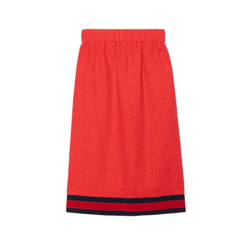 GUCCI Casual Long Skirt Women's Red