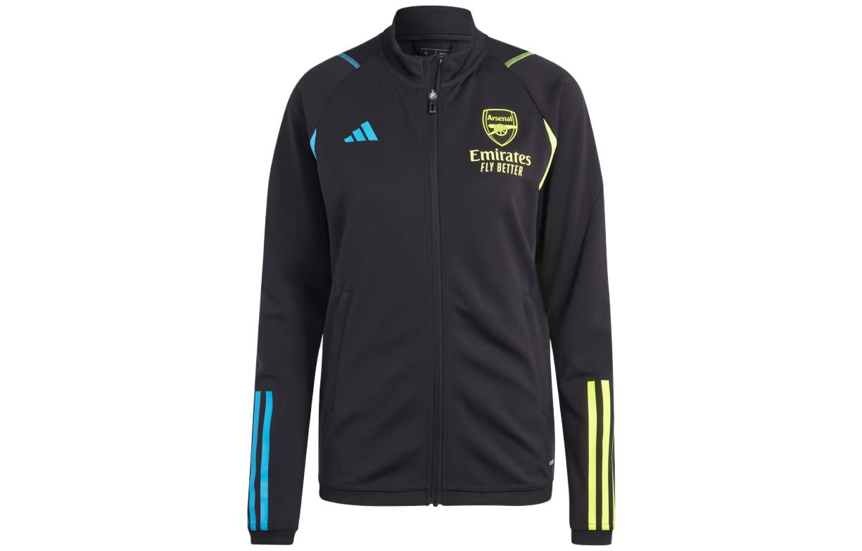 Adidas Arsenal Soccer Jerseys Women's Black Stand Collar Moderate