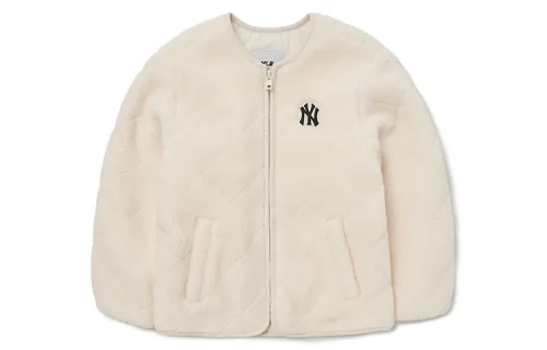 MLB Velvet creamy children's jacket, children's clothing