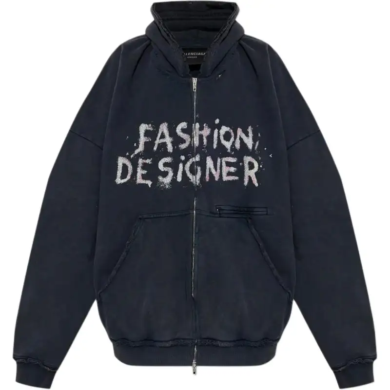 Balenciaga Oversized Zipped Hoodie