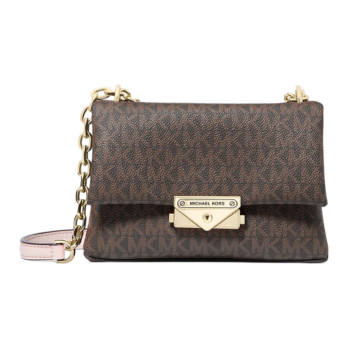 Женская сумка MICHAEL KORS Cece (коричнево-розовая)