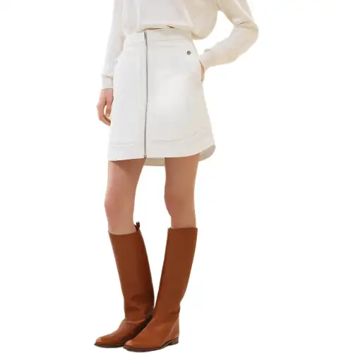 HERMES Casual Short Skirts Women's White