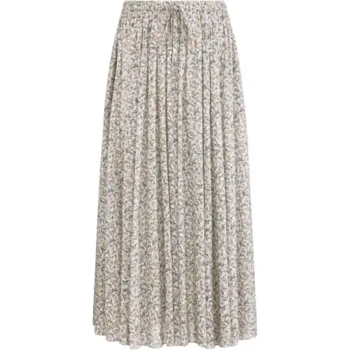 DIOR Flared Mid Length Skirt Casual Long Skirt Women's Multicolor