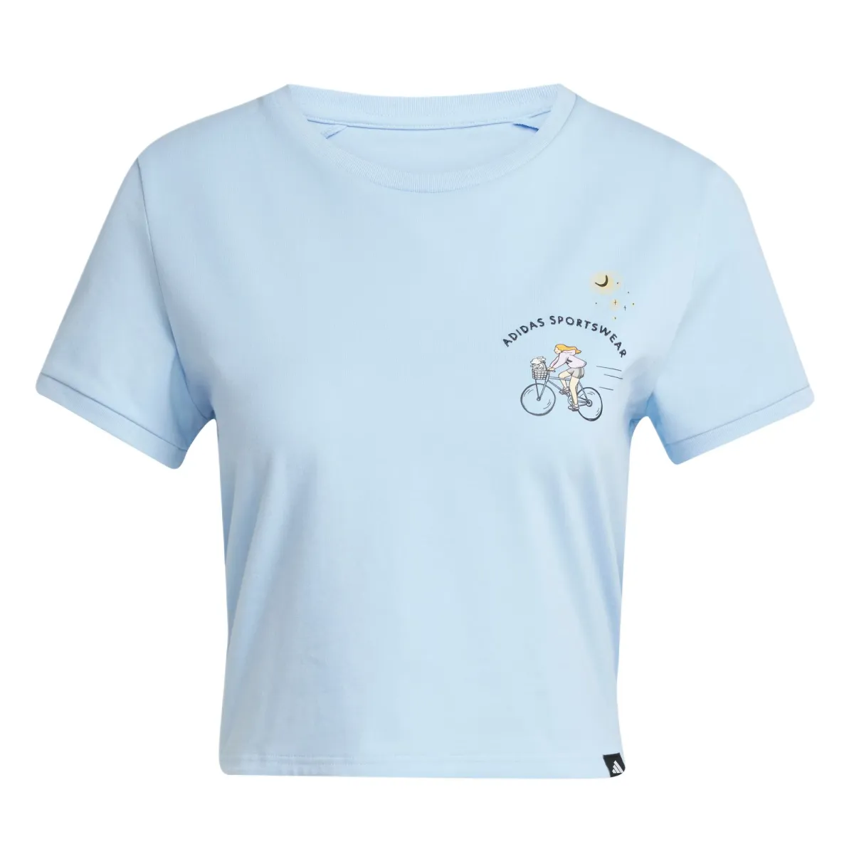 Adidas Sportswear T Shirt Women's Glossy Finish Blue