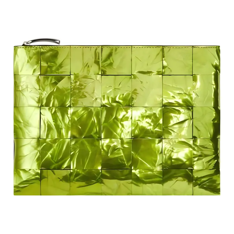 Bottega Veneta POUCH Cloud Bag Intrecciato Calfskin Clutch Women's Yellow Green