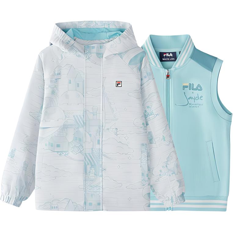 Мужская куртка Fila KIDS WHITE LINE (синяя)