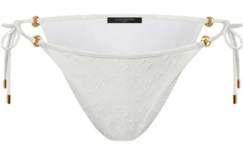 Lv Monogram Jacquard Self Tie Bikini Bottoms