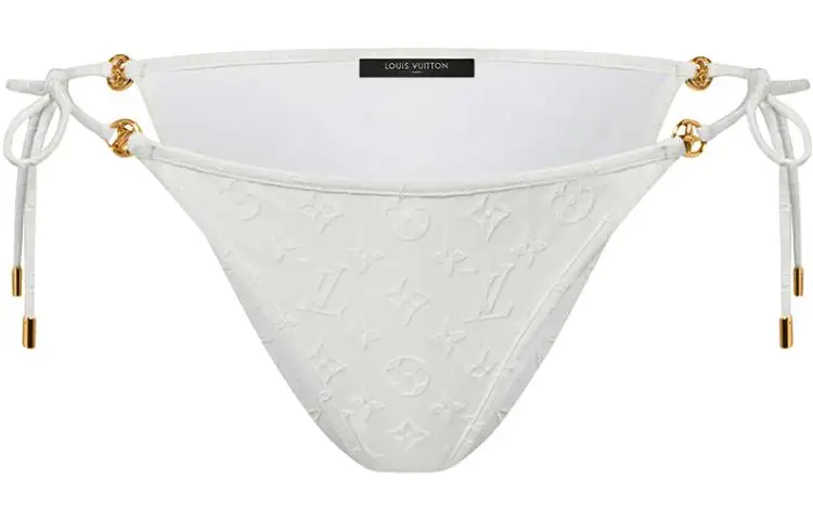 Lv Monogram Jacquard Self Tie Bikini Bottoms