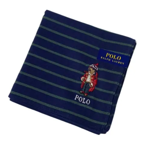 Polo Ralph Lauren Cotton Scarves Unisex Blue Green