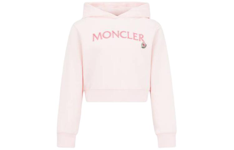 Женское худи Moncler (розовое)