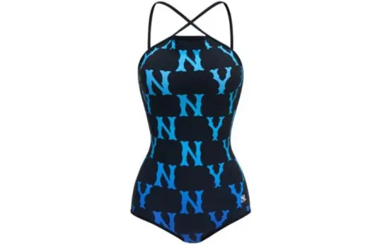 MLB One Piece Swimsuits Women's Black Triangle One Piece Swimsuit