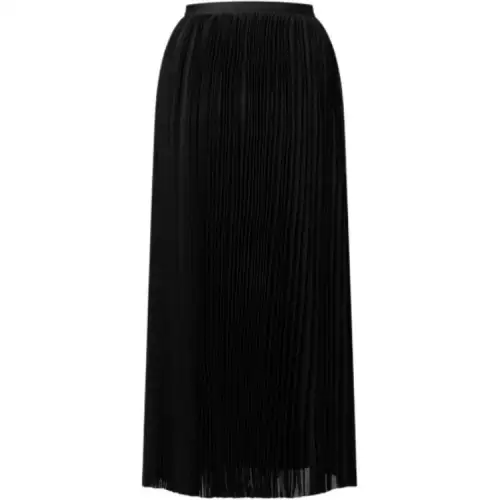 LOUIS VUITTON Pleated Silk Skirt
