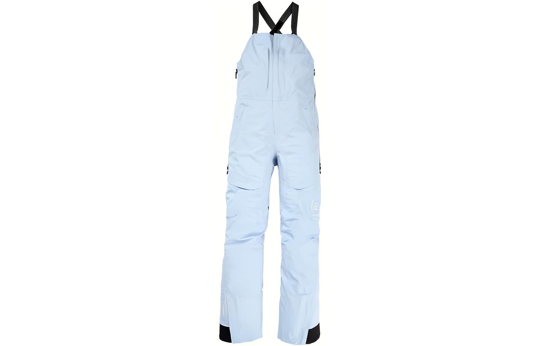 BURTON AK 23-24 Snow Season KIMMY GORETEX 3L Zipper Fit Straight Warm Waterproof Bib Ski Pants Women's Moonlight Blue
