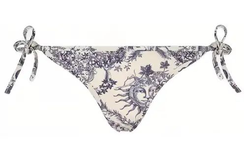 DIOR Bikini Bottom Swimming Shorts Women's Blue