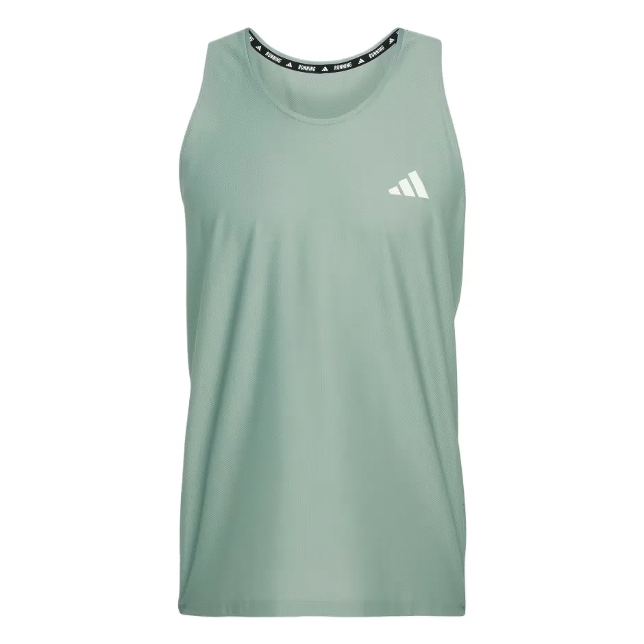 Adidas Own The Run Tank Top Men's Gray Green