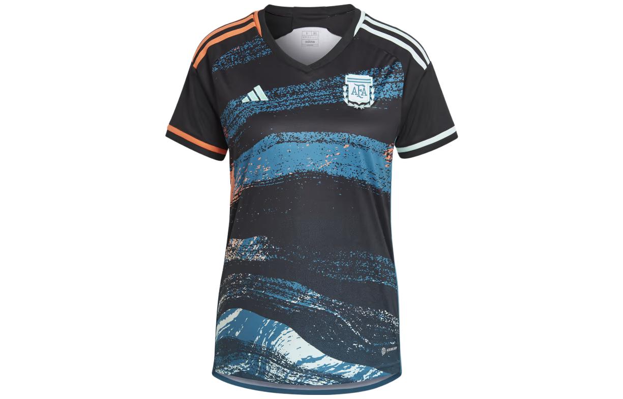 Adidas Argentina Soccer Jerseys Women’s Black V Neck Moderate