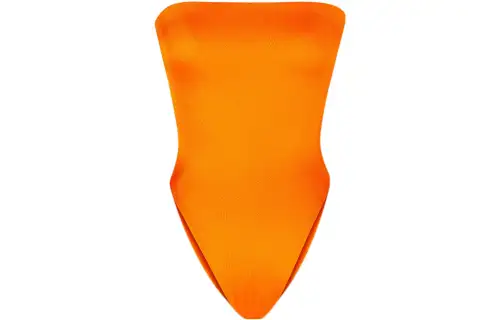 SAINT LAURENT FW22 One piece Swimsuit Women's Orange