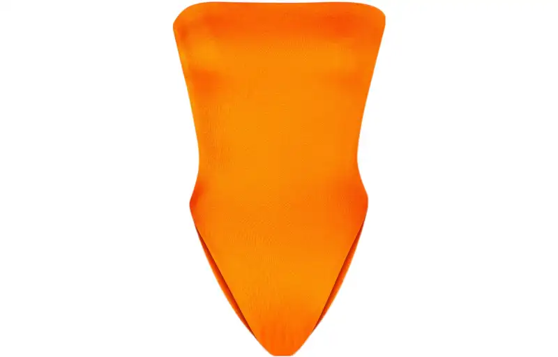 SAINT LAURENT FW22 One piece Swimsuit Women's Orange