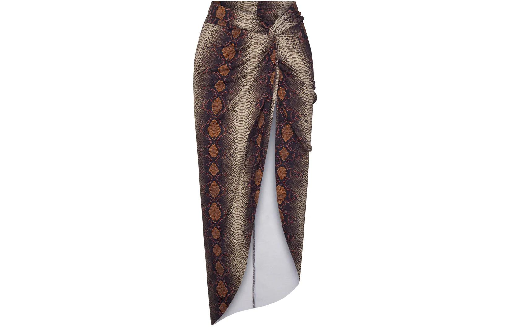 Skims SIGNATURE SWIM SARONG SKIRT Swim Dresses & Skirts Women’s Desert Snake Print