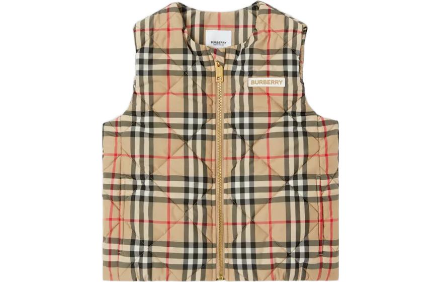Мужская куртка Burberry Check Vest (желтая)